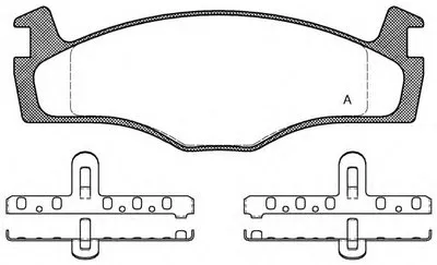 Комплект тормозных колодок, дисковый тормоз ADVANCE OPEN PARTS купить