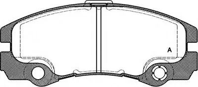 Комплект тормозных колодок, дисковый тормоз ADVANCE OPEN PARTS купить