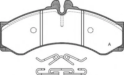Комплект тормозных колодок, дисковый тормоз ADVANCE OPEN PARTS купить
