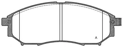 Комплект тормозных колодок, дисковый тормоз ADVANCE OPEN PARTS купить