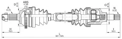 Приводной вал SPIN OPEN PARTS купить