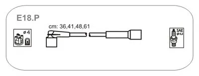 Комплект проводов зажигания JANMOR купить