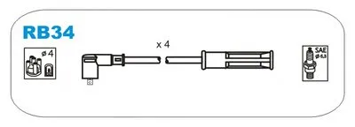 Комплект проводов зажигания JANMOR купить