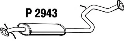 Средний глушитель выхлопных газов FENNO купить