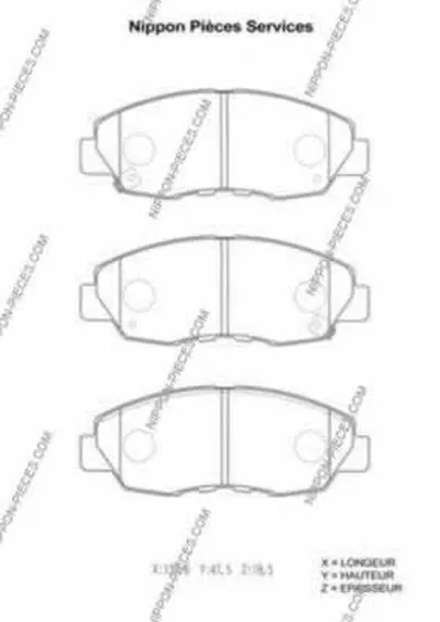 Комплект тормозных колодок, дисковый тормоз NPS купить