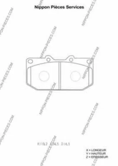 Комплект тормозных колодок, дисковый тормоз NPS купить