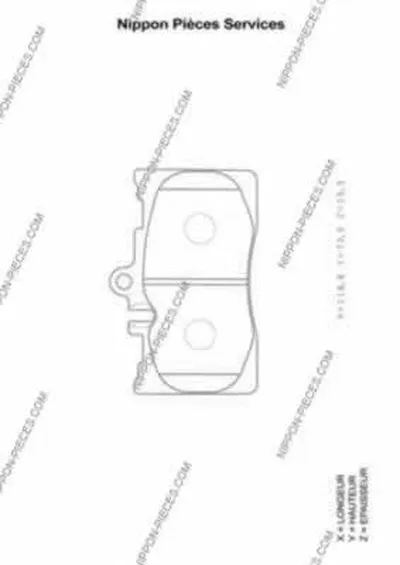 Комплект тормозных колодок, дисковый тормоз NPS купить