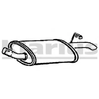 Глушитель выхлопных газов конечный KLARIUS купить