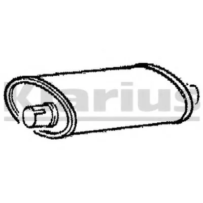 Средний глушитель выхлопных газов KLARIUS купить