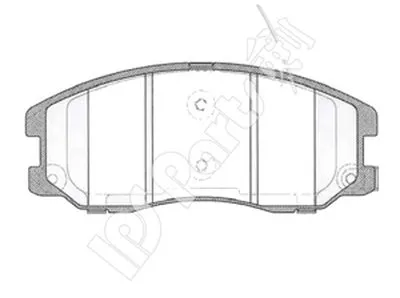 Комплект тормозных колодок, дисковый тормоз IPS Parts IPS Parts купить