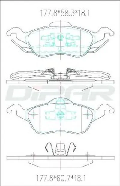 Комплект тормозных колодок, дисковый тормоз DITAS купить