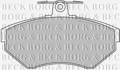 Комплект тормозных колодок, дисковый тормоз BORG & BECK купить