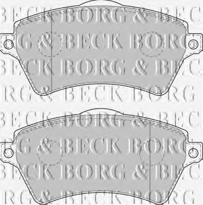 Комплект тормозных колодок, дисковый тормоз BORG & BECK купить