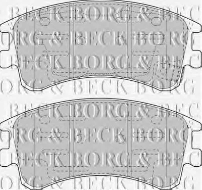 Комплект тормозных колодок, дисковый тормоз BORG & BECK купить