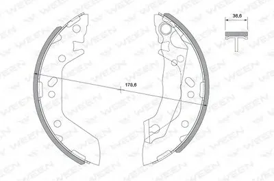 Комплект тормозных колодок WEEN купить