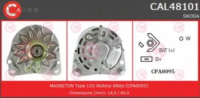 Генератор GENUINE SERIES CASCO купить