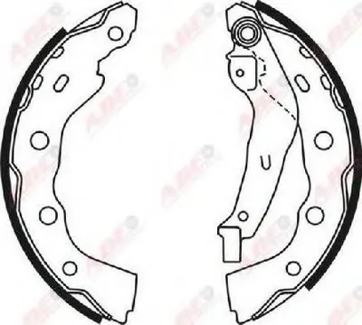 Комплект тормозных колодок ABE купить
