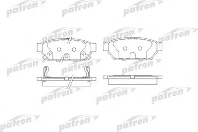 Комплект тормозных колодок, дисковый тормоз PATRON купить