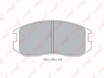 Комплект тормозных колодок, дисковый тормоз LYNXauto купить
