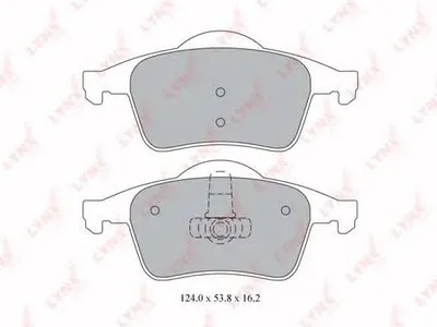 Комплект тормозных колодок, дисковый тормоз LYNXauto купить