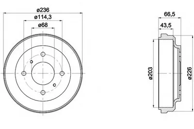 Тормозной барабан HELLA PAGID купить