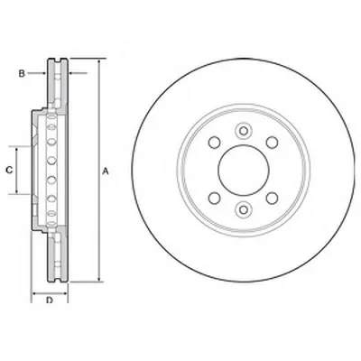Тормозной диск DELPHI купить