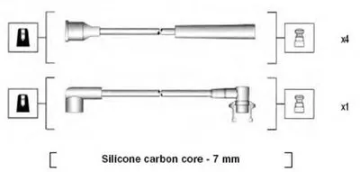 Комплект проводов зажигания MAGNETI MARELLI купить