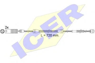 Сигнализатор, износ тормозных колодок ICER купить
