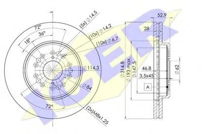 Тормозной диск ICER купить