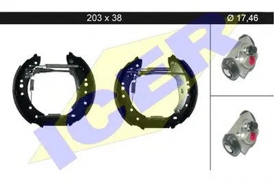 Комплект тормозных колодок ICER купить