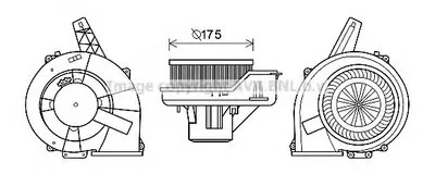 Электродвигатель, вентиляция салона AVA QUALITY COOLING купить