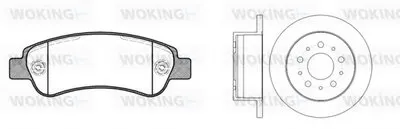 Комплект тормозов, дисковый тормозной механизм WOKING купить
