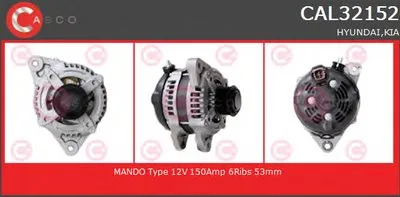 Генератор GENUINE SERIES CASCO купить