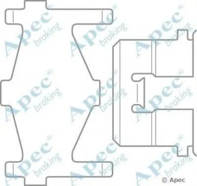 Комплектующие, тормозные колодки APEC braking купить