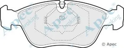 Комплект тормозных колодок, дисковый тормоз APEC braking купить
