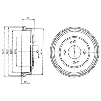 Тормозной барабан DELPHI купить