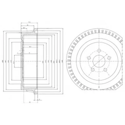 Тормозной барабан DELPHI купить