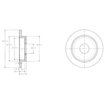 Тормозной диск DELPHI купить