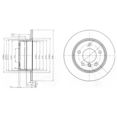 Тормозной диск DELPHI купить