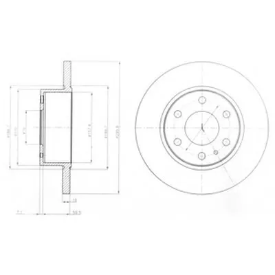 Тормозной диск DELPHI купить