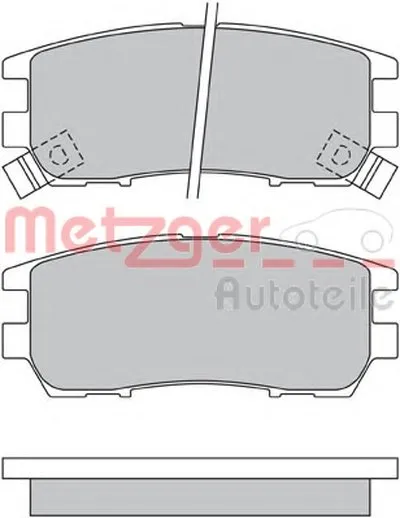 Комплект тормозных колодок, дисковый тормоз METZGER купить