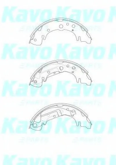 Комплект тормозных колодок MK KASHIYAMA KAVO PARTS купить