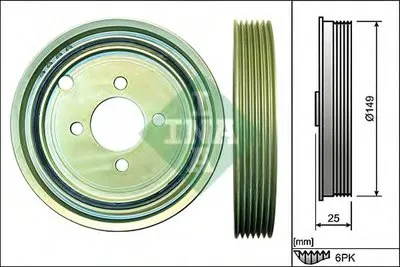 Ременный шкив, коленчатый вал INA купить