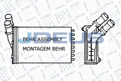 Теплообменник, отопление салона JDEUS купить