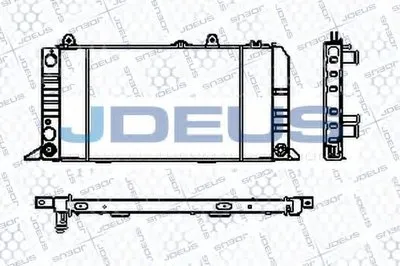 Радиатор, охлаждение двигателя JDEUS купить