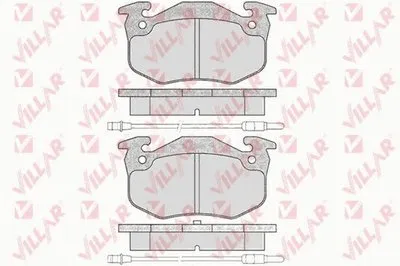 Комплект тормозных колодок, дисковый тормоз VILLAR купить