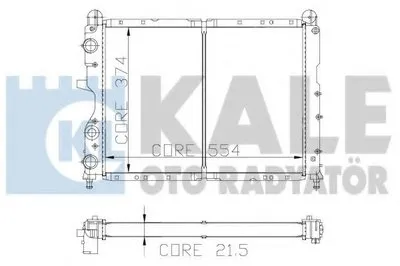 Радиатор, охлаждение двигателя KALE OTO RADYATÖR купить