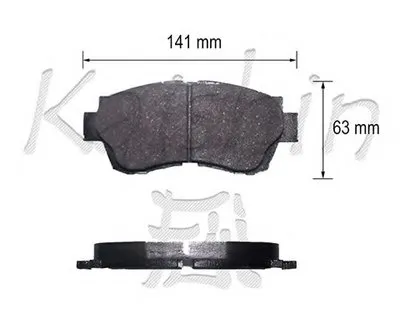 Комплект тормозных колодок, дисковый тормоз KAISHIN купить