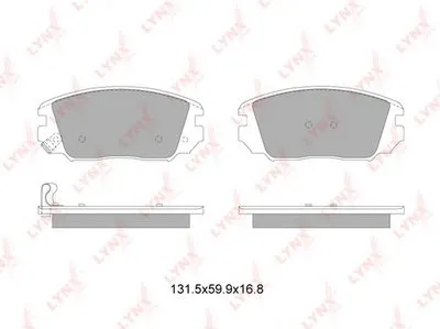 Комплект тормозных колодок, дисковый тормоз LYNXauto купить