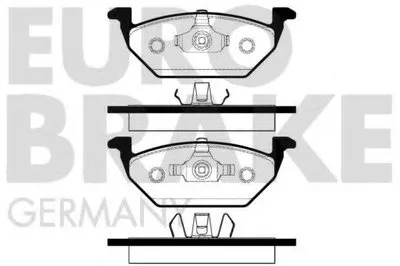 Комплект тормозных колодок, дисковый тормоз EUROBRAKE купить